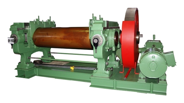 files/maschinenfotos/Walzwerk mixing mill mezcladora mezclador cilindros, melangeur cylindres Gummi rubber caoutchouc caucho Deguma 1-193-1.jpg